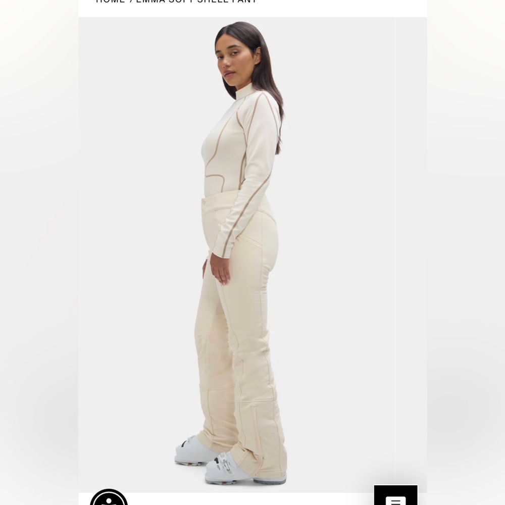 Women's Cream Flared Pants